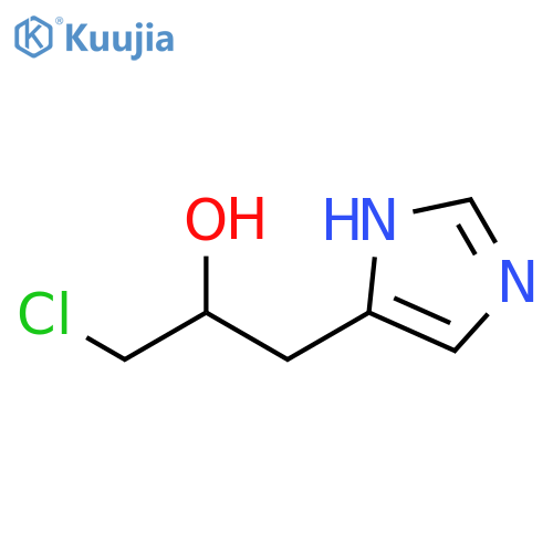 1-chloro-3-(1H-imidazol-5-yl)propan-2-ol structure