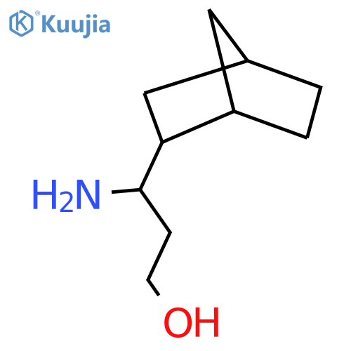 3-amino-3-{bicyclo2.2.1heptan-2-yl}propan-1-ol structure
