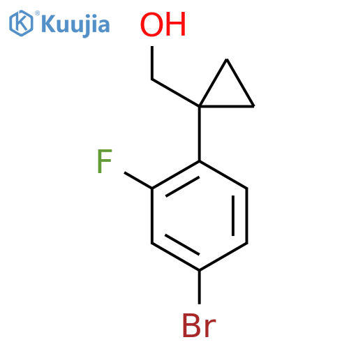 1-(4-bromo-2-fluorophenyl)cyclopropylmethanol structure