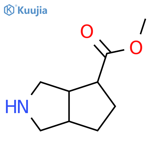 Cyclopenta[c]pyrrole-4-carboxylic acid, octahydro-, methyl ester structure