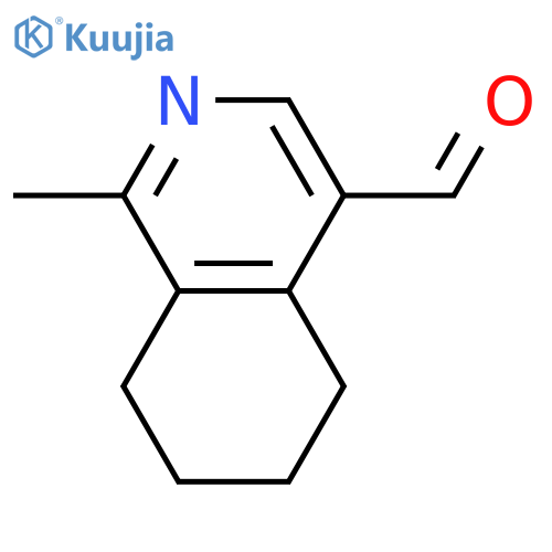 1-methyl-5,6,7,8-tetrahydroisoquinoline-4-carbaldehyde structure