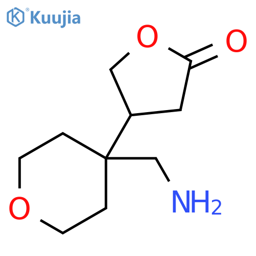 4-4-(aminomethyl)oxan-4-yloxolan-2-one structure