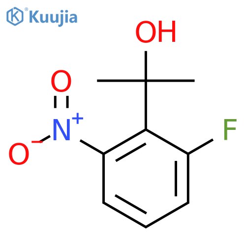 2-(2-fluoro-6-nitrophenyl)propan-2-ol structure