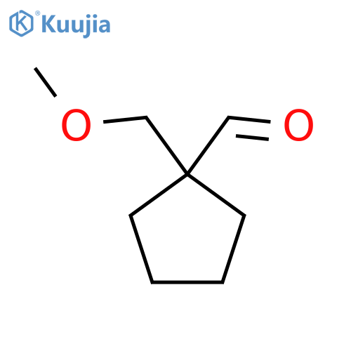 1-(Methoxymethyl)cyclopentane-1-carbaldehyde structure