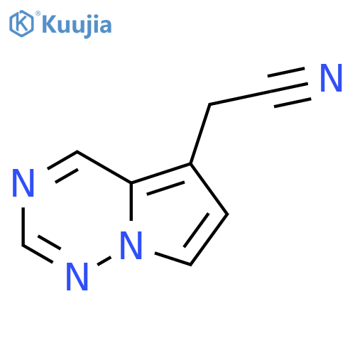 2-{pyrrolo[2,1-f][1,2,4]triazin-5-yl}acetonitrile structure