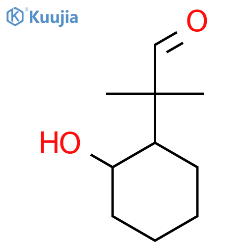 2-(2-Hydroxycyclohexyl)-2-methylpropanal structure