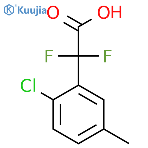 2-(2-chloro-5-methylphenyl)-2,2-difluoroacetic acid structure