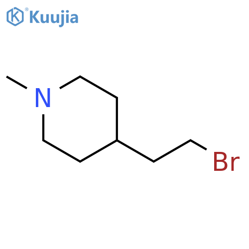 4-(2-bromoethyl)-1-methylpiperidine structure