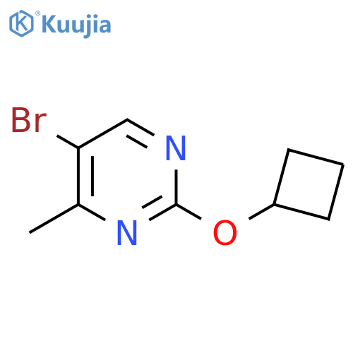 5-Bromo-2-cyclobutoxy-4-methylpyrimidine structure