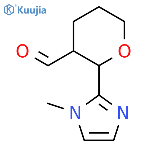 2-(1-Methyl-1H-imidazol-2-yl)oxane-3-carbaldehyde structure