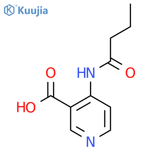 4-Butanamidopyridine-3-carboxylic acid structure