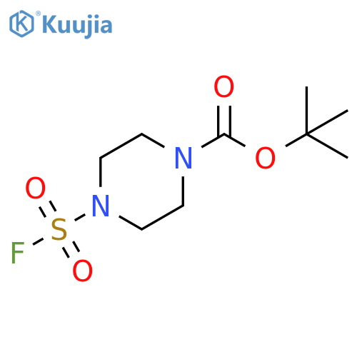 tert-butyl 4-(fluorosulfonyl)piperazine-1-carboxylate structure