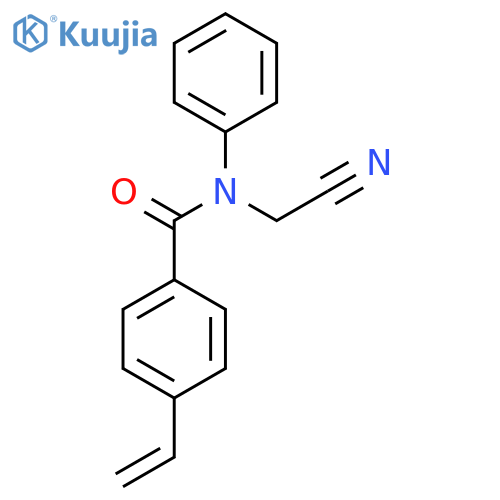N-(Cyanomethyl)-4-ethenyl-N-phenylbenzamide structure