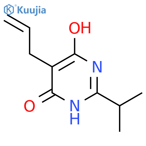 5-(prop-2-en-1-yl)-2-(propan-2-yl)pyrimidine-4,6-diol structure