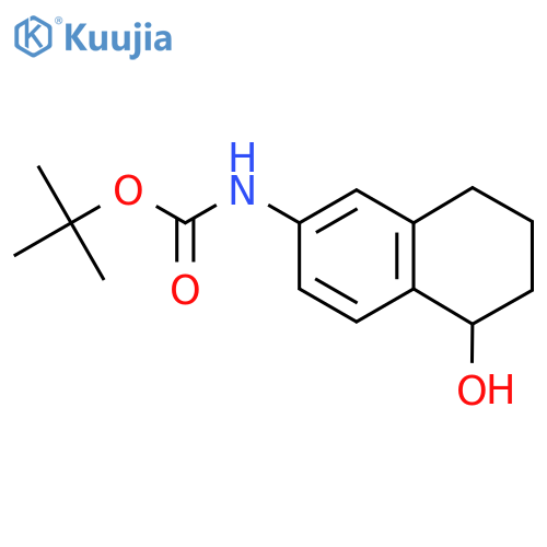 tert-butyl N-(5-hydroxy-5,6,7,8-tetrahydronaphthalen-2-yl)carbamate structure