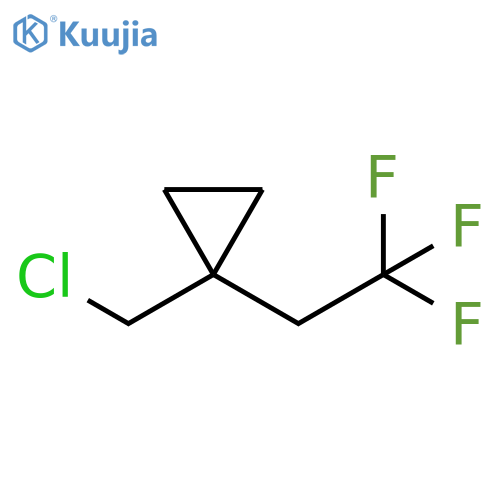 Cyclopropane, 1-(chloromethyl)-1-(2,2,2-trifluoroethyl)- structure