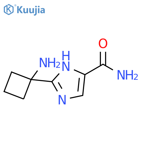 2-(1-aminocyclobutyl)-1H-imidazole-4-carboxamide structure