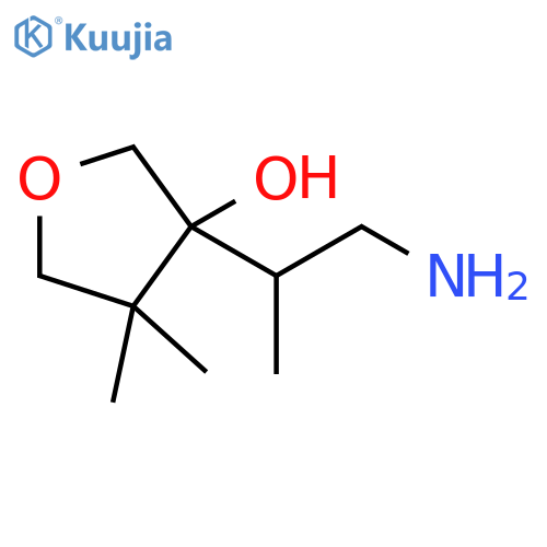 3-Furanol, 3-(2-amino-1-methylethyl)tetrahydro-4,4-dimethyl- structure