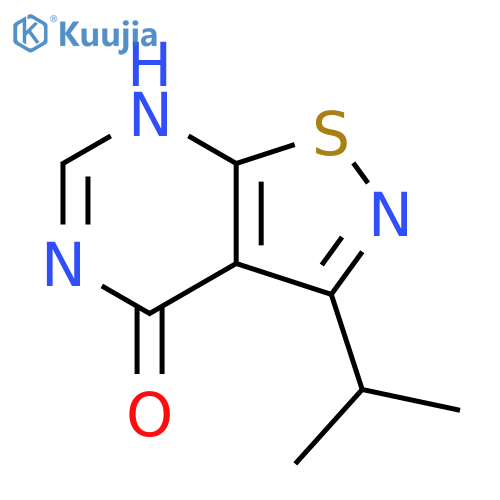 3-ISOPROPYLISOTHIAZOLO[5,4-D]PYRIMIDIN-4(5H)-ONE structure