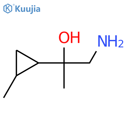 1-Amino-2-(2-methylcyclopropyl)propan-2-ol structure