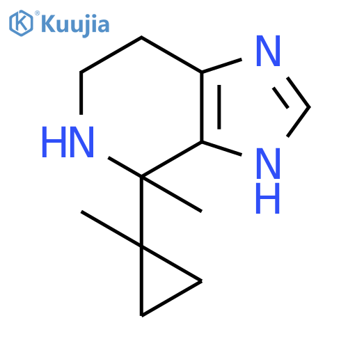 4-methyl-4-(1-methylcyclopropyl)-3H,4H,5H,6H,7H-imidazo4,5-cpyridine structure