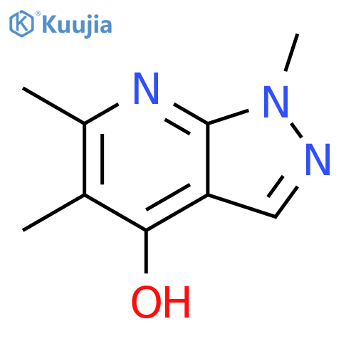 1H-Pyrazolo[3,4-b]pyridin-4-ol, 1,5,6-trimethyl- structure