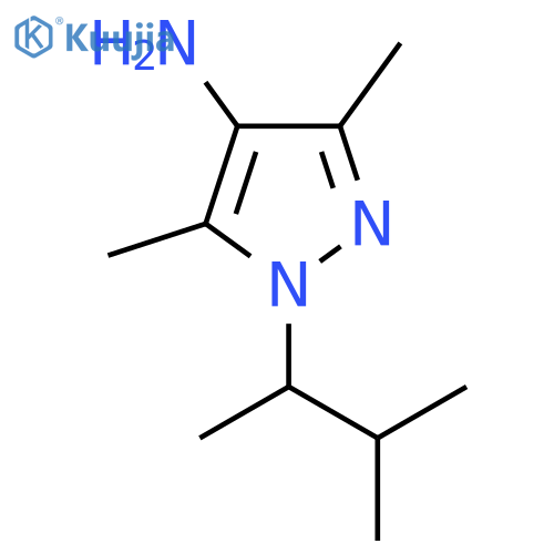 3,5-Dimethyl-1-(3-methylbutan-2-yl)-1H-pyrazol-4-amine structure