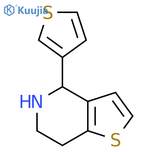 4-(thiophen-3-yl)-4H,5H,6H,7H-thieno3,2-cpyridine structure