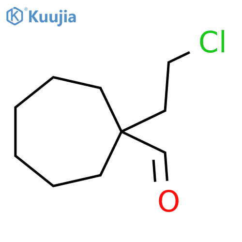 1-(2-Chloroethyl)cycloheptane-1-carbaldehyde structure