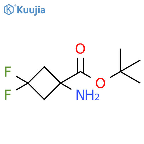 tert-butyl 1-amino-3,3-difluorocyclobutane-1-carboxylate structure