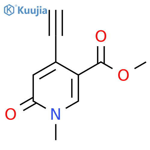 Methyl 4-ethynyl-1-methyl-6-oxo-1,6-dihydropyridine-3-carboxylate structure