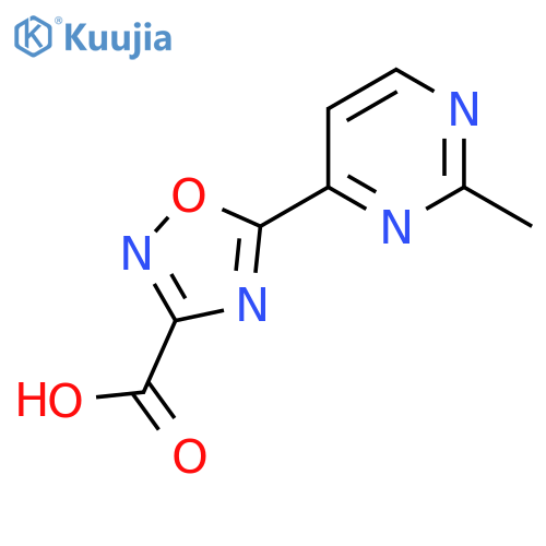 5-(2-Methylpyrimidin-4-yl)-1,2,4-oxadiazole-3-carboxylic acid structure