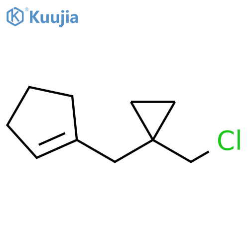 1-[[1-(Chloromethyl)cyclopropyl]methyl]cyclopentene structure