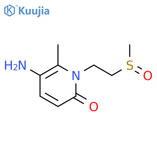5-Amino-1-(2-methanesulfinylethyl)-6-methyl-1,2-dihydropyridin-2-one structure