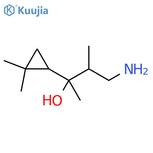 Cyclopropanemethanol, α-(2-amino-1-methylethyl)-α,2,2-trimethyl- structure