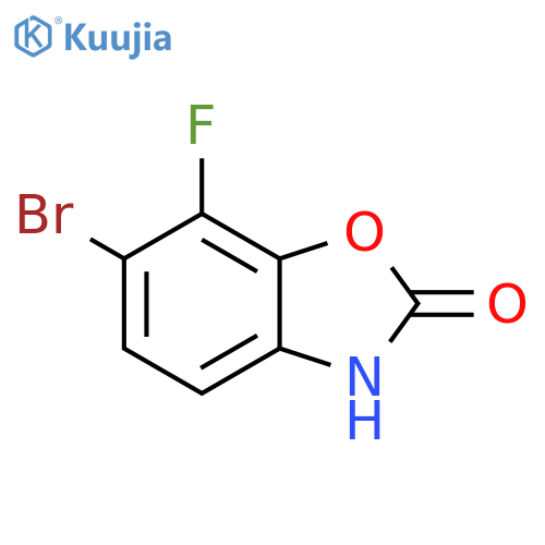 6-bromo-7-fluoro-3H-1,3-benzoxazol-2-one structure
