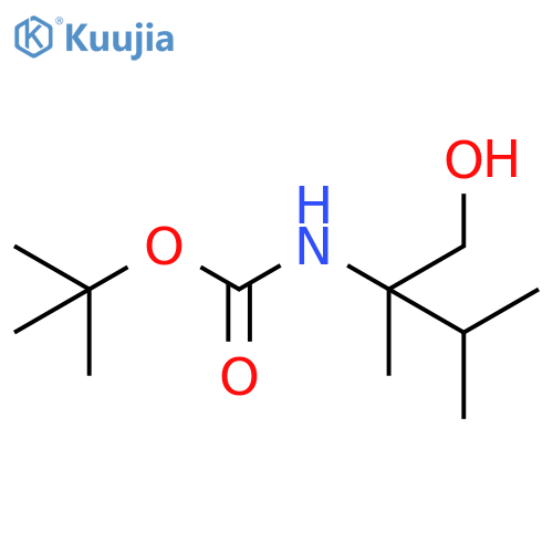 tert-butyl N-(1-hydroxy-2,3-dimethylbutan-2-yl)carbamate structure