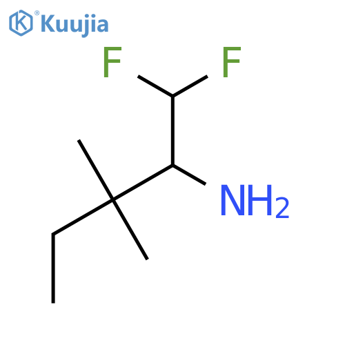 1,1-difluoro-3,3-dimethylpentan-2-amine structure