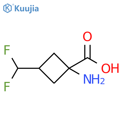 1-amino-3-(difluoromethyl)cyclobutane-1-carboxylic acid structure