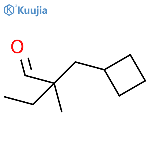 2-(Cyclobutylmethyl)-2-methylbutanal structure