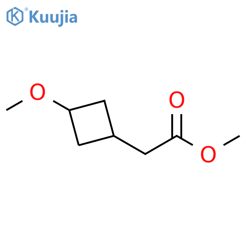methyl 2-(3-methoxycyclobutyl)acetate structure