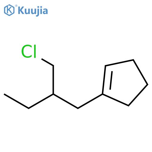Cyclopentene, 1-[2-(chloromethyl)butyl]- structure