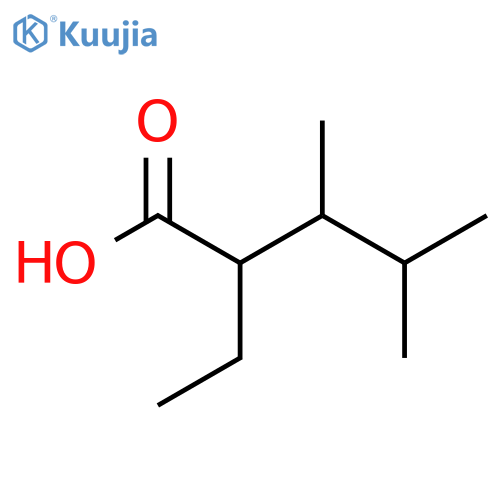2-Ethyl-3,4-dimethylpentanoic acid structure