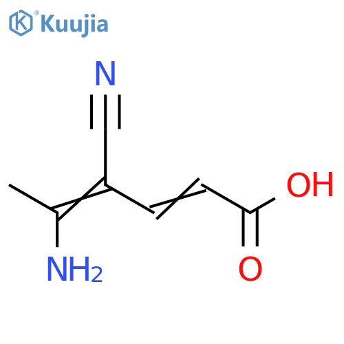 5-amino-4-cyanohexa-2,4-dienoic acid structure