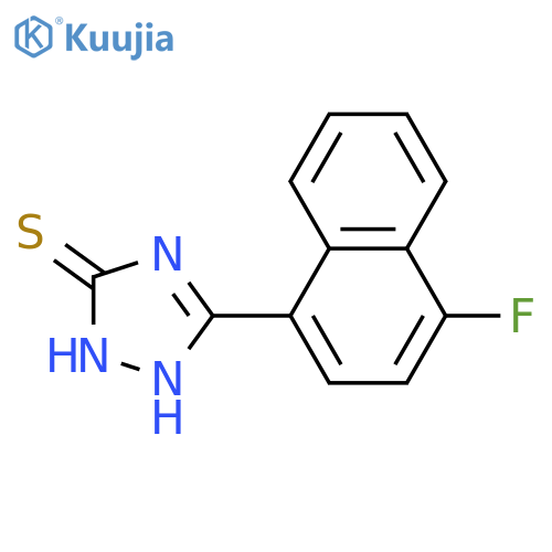 5-(4-fluoronaphthalen-1-yl)-4H-1,2,4-triazole-3-thiol structure