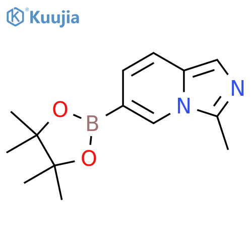 3-Methyl-6-(4,4,5,5-tetramethyl-1,3,2-dioxaborolan-2-yl)imidazo[1,5-a]pyridine structure