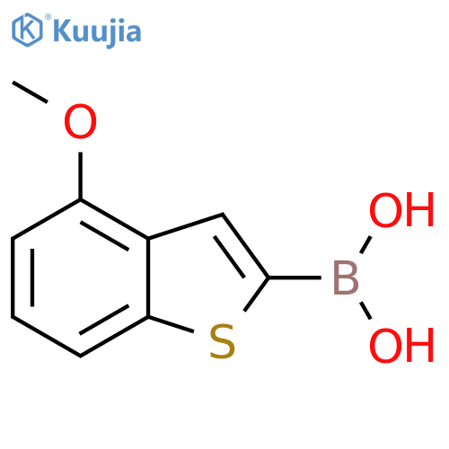 (4-methoxy-1-benzothiophen-2-yl)boronic acid structure