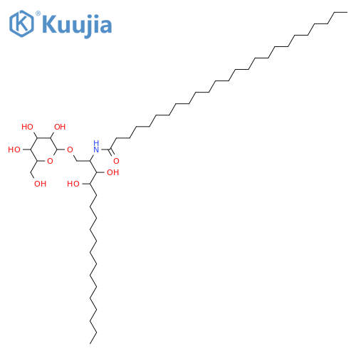 2-Amino-1,3,4-octadecanetriol; (2ξ,3ξ,4ξ)-form, N-Pentacosanoyl, 1-O-β-D-glucopyranoside structure