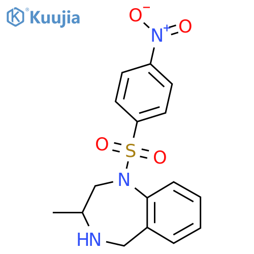 3-methyl-1-(4-nitrobenzenesulfonyl)-2,3,4,5-tetrahydro-1H-1,4-benzodiazepine structure