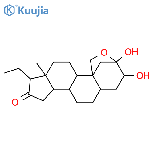 2,19-Epoxy-2,3-dihydroxypregnan-16-one; (2αOH,3β,5α)-form structure